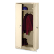 Tennsco Deluxe Wardrobe Cabinet, 36w x 18d x 78h, Putty Item: TNN7818WPY