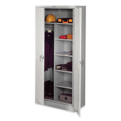 Tennsco Deluxe Combination Wardrobe/Storage Cabinet, 36w x 24d x 78h, Light Gray Item: TNN7820LGY