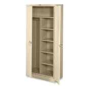Tennsco Deluxe Combination Wardrobe/Storage Cabinet, 36w x 24d x 78h, Putty Item: TNN7820PY