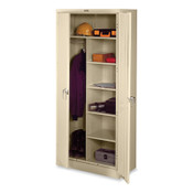 Tennsco Deluxe Combination Wardrobe/Storage Cabinet, 36w x 24d x 78h, Sand Item: TNN7820SD