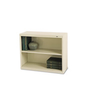 Tennsco Metal Bookcase, Two-Shelf, 34.5w x 13.5d x 28h, Putty Item: TNNB30PY