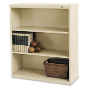 Tennsco Metal Bookcase, Three-Shelf, 34.5w x 13.5d x 40h, Putty Item: TNNB42PY