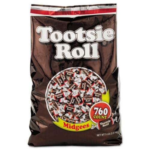 Tootsie Roll® Midgees, Original, 5 lb Bag Item: TOO884580