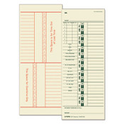 TOPS™ Time Clock Cards, Replacement for 10-800762, Two Sides, 3.5 x 9, 500/Box Item: TOP1257