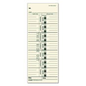 TOPS™ Time Clock Cards, Replacement for 10-800292/M-33, One Side, 3.5 x 9, 100/Pack Item: TOP12593