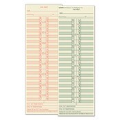 TOPS™ Time Clock Cards, Replacement for 10-100382/1950-9631, Two Sides, 3.5 x 10.5, 500/Box Item: TOP1276