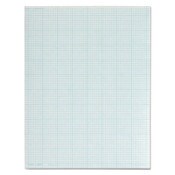 TOPS™ Cross Section Pads, Cross-Section Quadrille Rule (8 sq/in, 1 sq/in), 50 White 8.5 x 11 Sheets Item: TOP35081