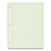 TOPS™ Engineering Computation Pads, Cross-Section Quadrille Rule (5 sq/in, 1 sq/in), Green Cover, 200 Green-Tint 8.5 x 11 Sheets Item: TOP35502