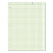TOPS™ Engineering Computation Pads, Cross-Section Quad Rule (5 sq/in, 1 sq/in), Black/Green Cover, 100 Green-Tint 8.5 x 11 Sheets Item: TOP35510