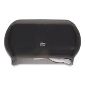 Tork® Twin Standard Roll Bath Tissue Dispenser, 12.75 x 5.57 x 8.25, Smoke Item: TRK59TR