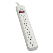Tripp Lite Protect It! Surge Protector, 7 AC Outlets, 6 ft Cord, 1,080 J, Light Gray Item: TRPSTRIKER