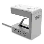 Tripp Lite by Eaton Surge Protector, 6 AC Outlets/2 USB-A and 1 USB-C Ports, 8 ft Cord, 1,080 J, Gray Item: TRPTLP648USBC