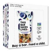 THIS BAR SAVES LIVES™ Snackbars, Wild Blueberry and Pistachio, 1.4 oz, 12/Box Item: TSL00445BX