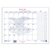 Unicor 7510016648790 Calendar Blotter, 22 x 18, White Sheets, 13-Month (Jan to Jan): 2024 to 2025 Item: UCR6648790