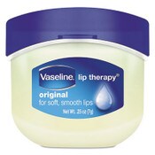 Vaseline® Lip Therapy, Original, 0.25 oz, Plastic Flip-Top Container, 32/Carton Item: UNI20677CT