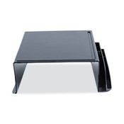 Universal® Recycled Telephone Stand and Message Center, 12.25 x 10.5 x 5.25, Black Item: UNV08116