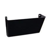 Universal® Wall File Pockets, Plastic, Letter Size, 13" x 4.13" x 7", Black Item: UNV08122