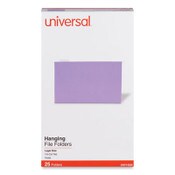 Universal® Deluxe Bright Color Hanging File Folders, Legal Size, 1/5-Cut Tabs, Violet, 25/Box Item: UNV14220