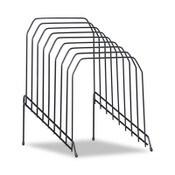 Universal® Wire Tiered File Sorter, 8 Sections, Letter to Legal Size Files, 8" x 10.5" x 12.5", Black Item: UNV20070