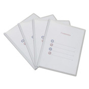 Universal® Clear View Report Cover with Slide-on Binder Bar, Clear/Clear, 25/Pack Item: UNV20564