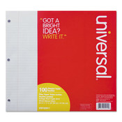 Universal® Filler Paper, 3-Hole, 8.5 x 11, Medium/College Rule, 100/Pack Item: UNV20911