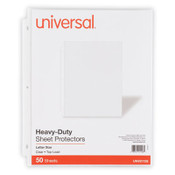 Universal® Top-Load Poly Sheet Protectors, Heavy Gauge, Clear, 50/Pack Item: UNV21128