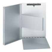 Universal® Deluxe Aluminum Document Box, 0.4" Clip Capacity, Holds 8.5 x 11 Sheets, Aluminum Item: UNV40300