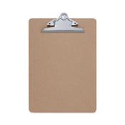 Universal® Hardboard Clipboard, 1.25" Clip Capacity, Holds 8.5 x 11 Sheets, Brown Item: UNV40304