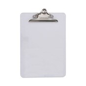 Universal® Plastic Clipboard with High Capacity Clip, 1.25" Clip Capacity, Holds 8.5 x 11 Sheets, Clear Item: UNV40308