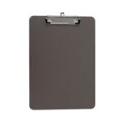Universal® Plastic Clipboard with Low Profile Clip, 0.5" Clip Capacity, Holds 8.5 x 11 Sheets, Translucent Black Item: UNV40311