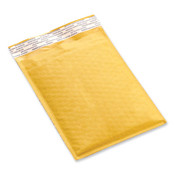 Universal® Peel Seal Strip Cushioned Mailer, #0, Extension Flap, Self-Adhesive Closure, 6 x 10, 25/Carton Item: UNV4087874