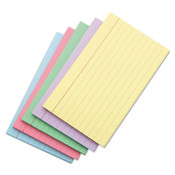 Universal® Index Cards, Ruled, 5 x 8, Assorted, 100/Pack Item: UNV47256