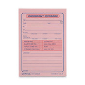 Universal® Wirebound Message Books, Two-Part Carbonless, 5.5 x 3.88, 4 Forms/Sheet, 200 Forms Total Item: UNV48005