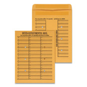 Universal® Deluxe Interoffice Press and Seal Envelopes, #97, Two-Sided Three-Column Format, 10 x 13, Brown Kraft, 100/Box Item: UNV63570