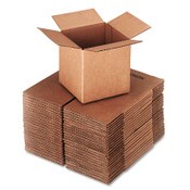 Universal® Cubed Fixed-Depth Corrugated Shipping Boxes, Regular Slotted Container (RSC), Small, 6" x 6" x 6", Brown Kraft, 25/Bundle Item: UNV666