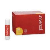 Universal® Glue Stick Value Pack, 0.28 oz, Applies and Dries Clear, 30/Pack Item: UNV75748VP