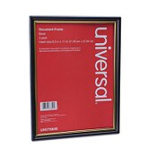 Universal® All Purpose Document Frame, 8.5 x 11 Insert, Black/Gold, 3/Pack Item: UNV76849
