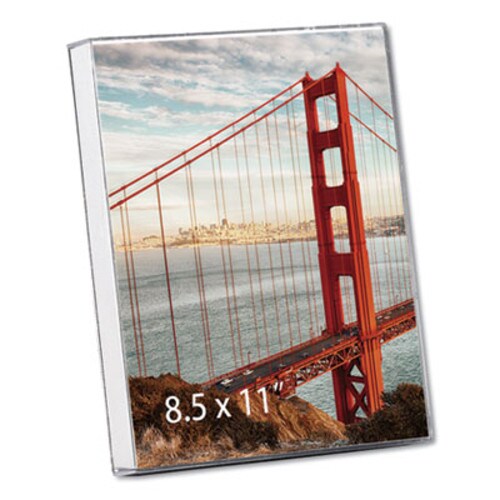 Universal® Clear Box Frame, Plastic, 8.5 x 11 Insert, Clear Item: UNV76890