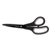 Universal® Industrial Carbon Blade Scissors, 8" Long, 3.5" Cut Length, Offset Black/Gray Handle Item: UNV92021