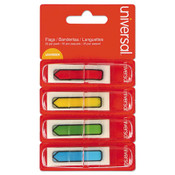 Universal® Page Flags, Assorted Colors, 35 Flags/Dispenser, 4 Dispensers/Pack Item: UNV99004
