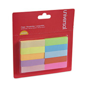 Universal® Self-Stick Page Tabs, 0.5" x 2", Assorted Colors, 500/Pack Item: UNV99026