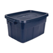 Rubbermaid® Roughneck Storage Box, 14 gal, 15.88" x 23.88" x 12.25", Dark Indigo Metallic Item: UNXRMRT140008