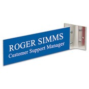 Headline® Sign Custom Engraved Hallway Sign, 10 x 2, Gold Holder Item: USS1775