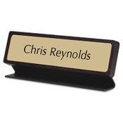 Identity Group Custom Desk/Counter Sign, 8 x 2, Black Designer Frame Item: USS91200