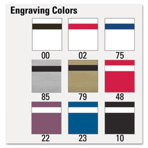 Identity Group Custom Desk/Counter Sign, 8 x 2, Black Designer Frame Item: USS91200