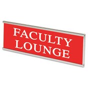 Headline® Sign Custom Door/Wall Sign, 8 x 2, Silver Holder, ABS Sign Item: USS93201