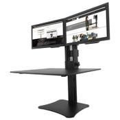 Victor® High Rise Dual Monitor Standing Desk Workstation, 28" x 23" x 10.5" to 15.5", Black Item: VCTDC350A