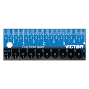 Victor® Easy Read Stainless Steel Ruler, Standard/Metric, 12".5 Long, Blue Item: VCTEZ12SBL