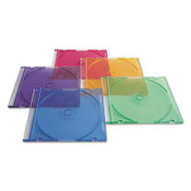 Verbatim® CD/DVD Slim Case, Assorted Colors, 50/Pack Item: VER94178