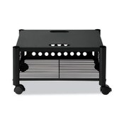 Vertiflex® Underdesk Machine Stand, Metal, 2 Shelves, 90 lb Capacity, 21.5" x 17.88" x 11.5", Black Item: VRTVF52009
